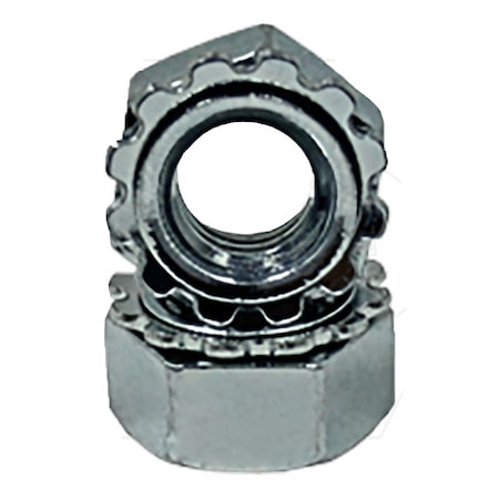 Newport Fasteners Lock Nut, M6-1.00, Steel, Class 8, Zinc Plated, 5 mm Ht, 4000 PK 191912-BR-4000